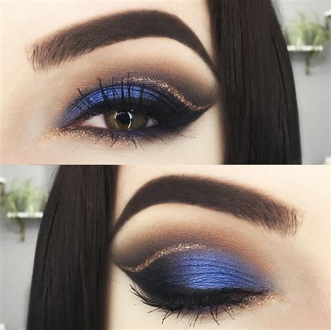 matte navy blue eyeshadow.